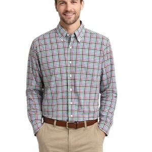 Peter Millar Cotton Plaid Button Down Shirt Size M